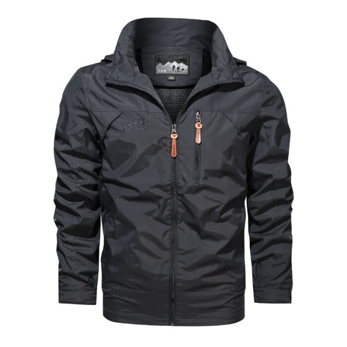 New Style Plus Size Jacket Men's Outdoor Hooded Jackets Men's Jackets - Image 2