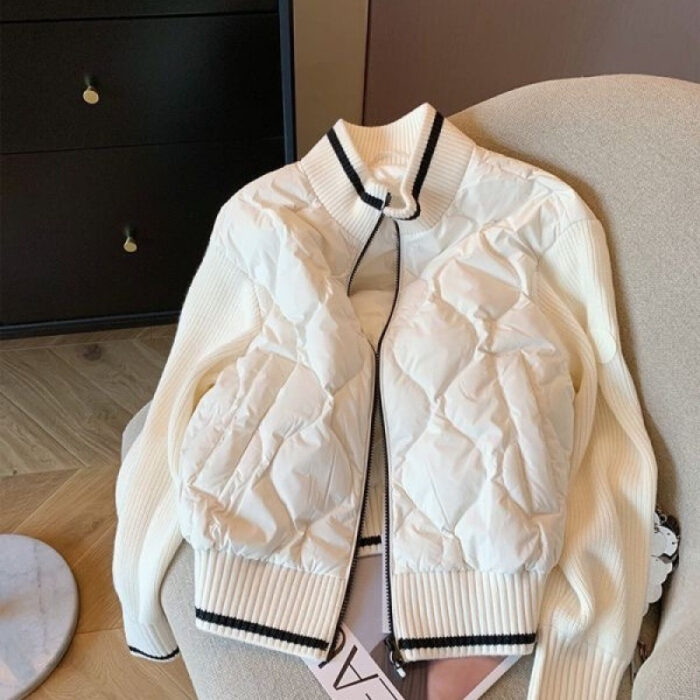 New American Retro Knitted Cotton-padded Jacket - Image 3