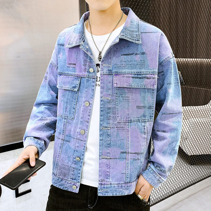 Mens Denim Jacket New Spring Korean Version Of The Trend Of All-Match Casual Spring And Autumn Mens Jackets - Image 4