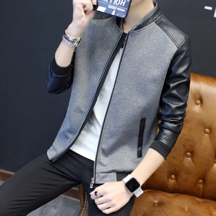 Autumn And Winter New Men's Leather Jackets - Image 6