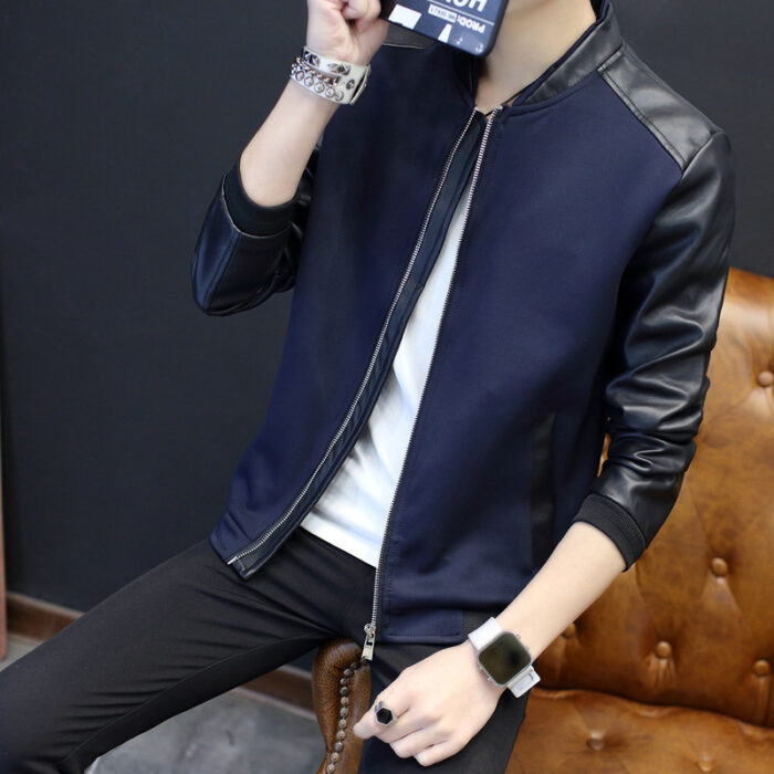 Autumn And Winter New Men's Leather Jackets - Image 2