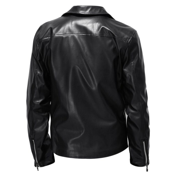 Men's Leather Clothing Trend Spring And Autumn New Leather Jackets - Image 3