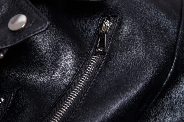 Multi-zip leather jacket jacket - Image 4