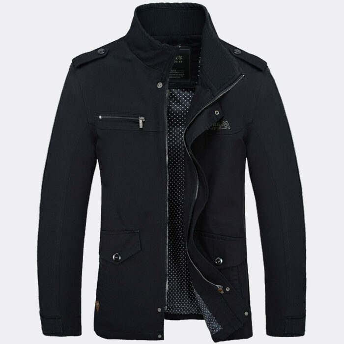 Men's jackets in foreign trade, long washed cotton leisure coat, big new winter and winter yards - Image 2