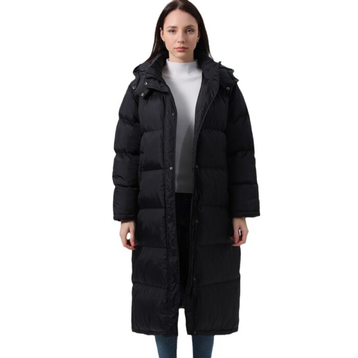 Quilted Plaid Hooded Cotton-padded Coat For Women - Image 5