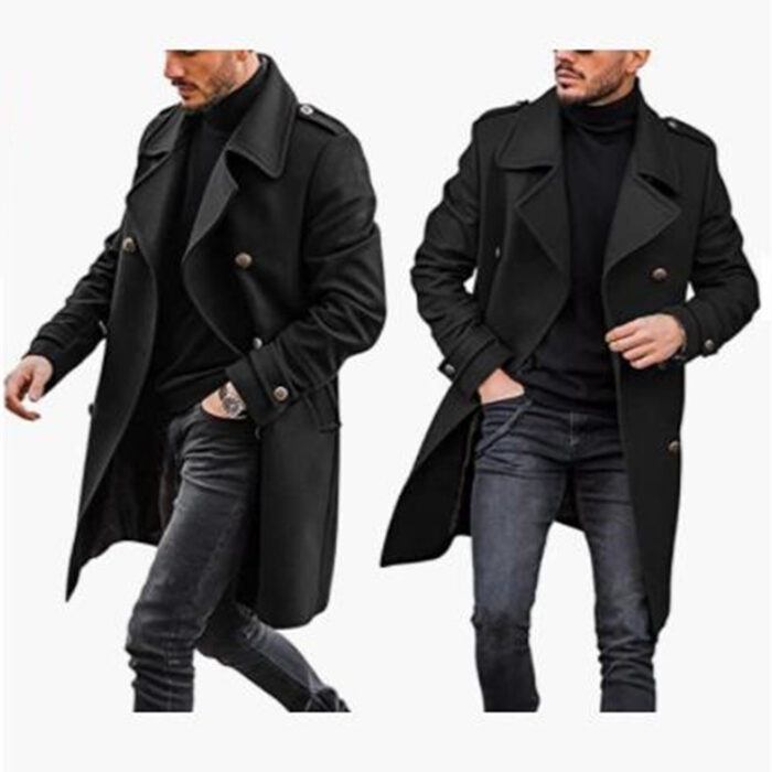 Woolen Men's Coat Autumn And Winter New Product Warm Padded Jacket - Image 6