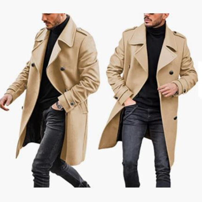 Woolen Men's Coat Autumn And Winter New Product Warm Padded Jacket - Image 3