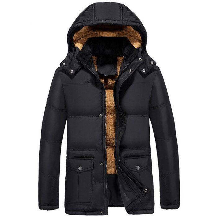 Clothing plus velvet padded jacket men winter - Image 2