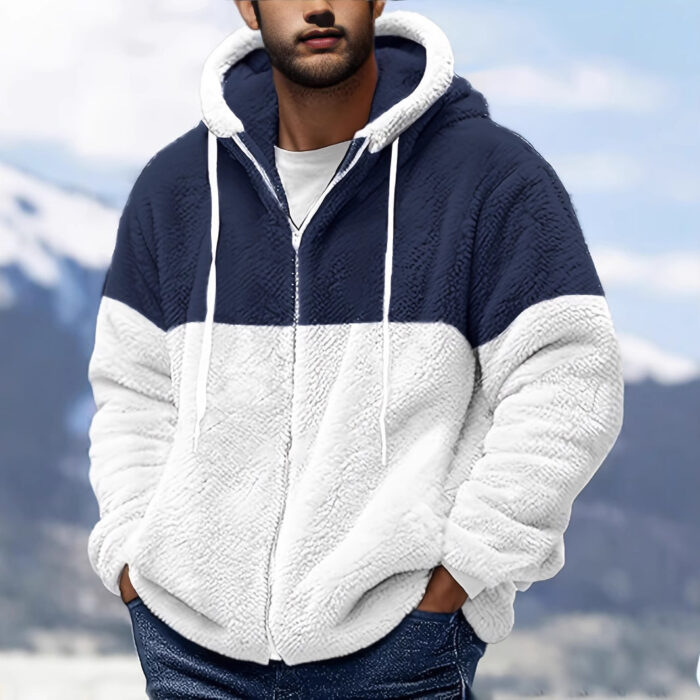 Men's Double-sided Fleece Thermal Jacket - Image 5