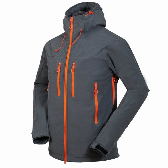 1652 new men outdoor mountaineering camping leisure sports complex soft shell jacket jacket wholesale price sales - Image 7