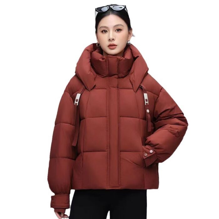 Korean Style Down Cotton Jacket Women's Short - Image 4