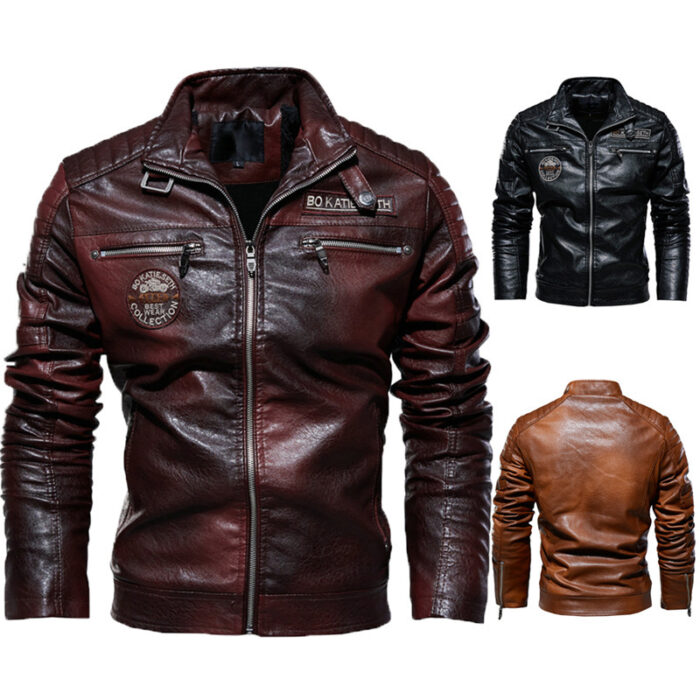 Men's PU leather jacket - Image 9