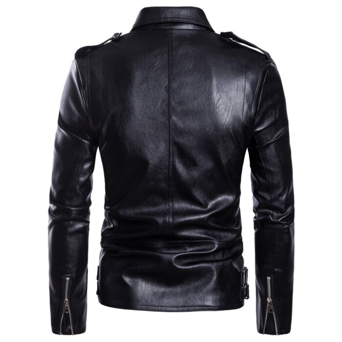 Multi-zip leather jacket jacket - Image 5