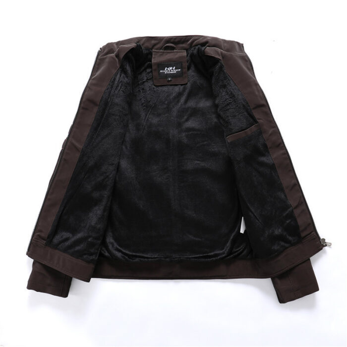 Men Fashion Pu Leather Jackets Coats - Image 4