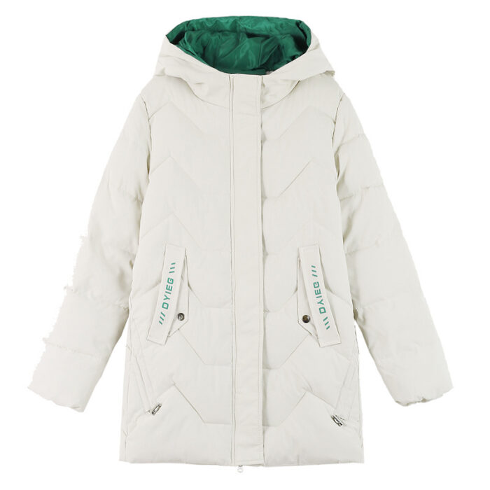 Mid-length Hooded Thickened Thermal Down Cotton-padded Coat - Image 5