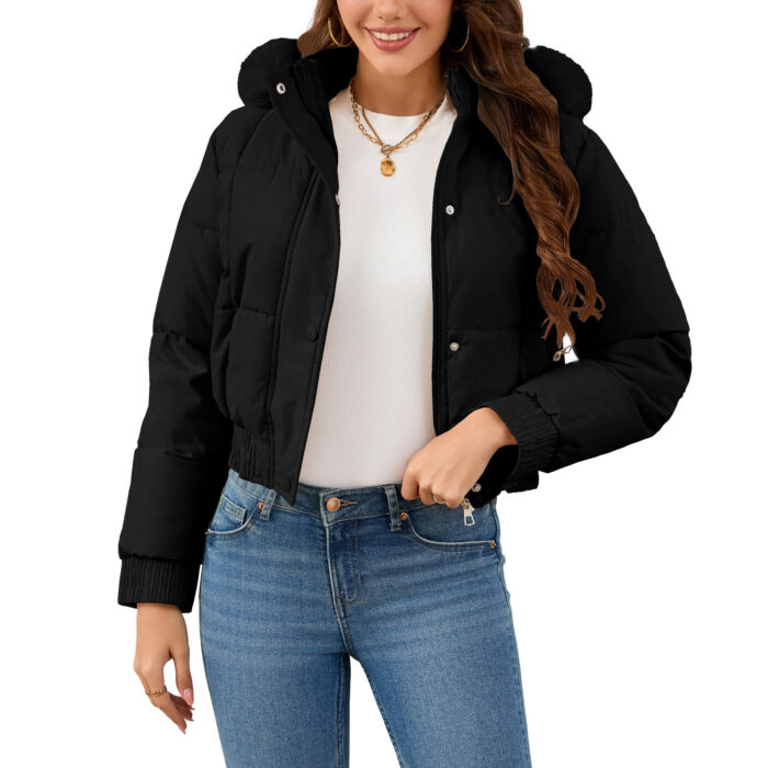 Women's Fashion Casual Thickening Cotton-padded Jacket - Image 4