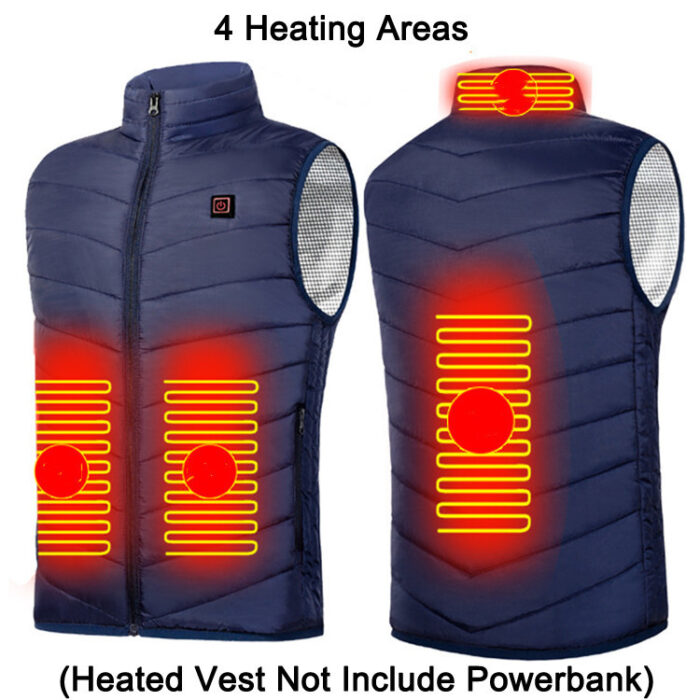 Winter USB Heating Jacket Men's And Women's Fashion Hunting Warm Clothing - Image 5